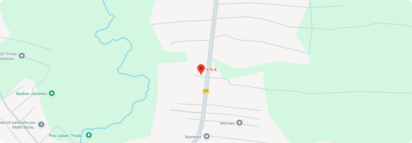 Mapa dojazdu do firmy Techform